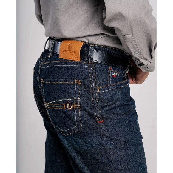 Other - NEW Lapco Men’s Sz 44x30 FR Flame Resistant Modern Workwear Blue Jeans Dark Wash
